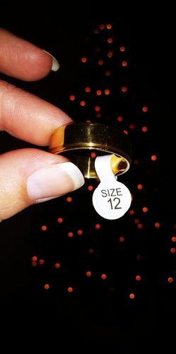 Stainless steel ring size 12