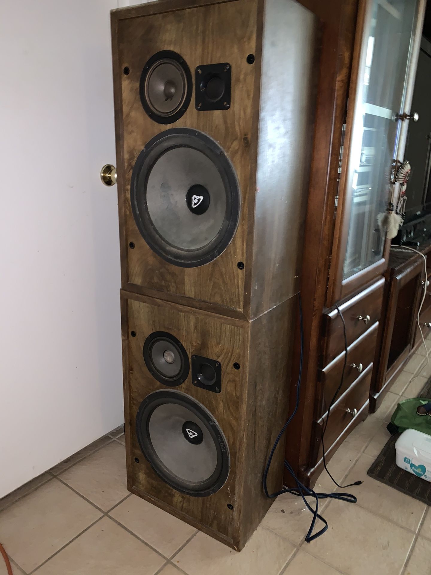 Vintage Cerwin Vega 12” cabinet speakers