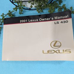 2001 Lexus LS430 LS 430 Owners Manual User Guide Reference Operator Book