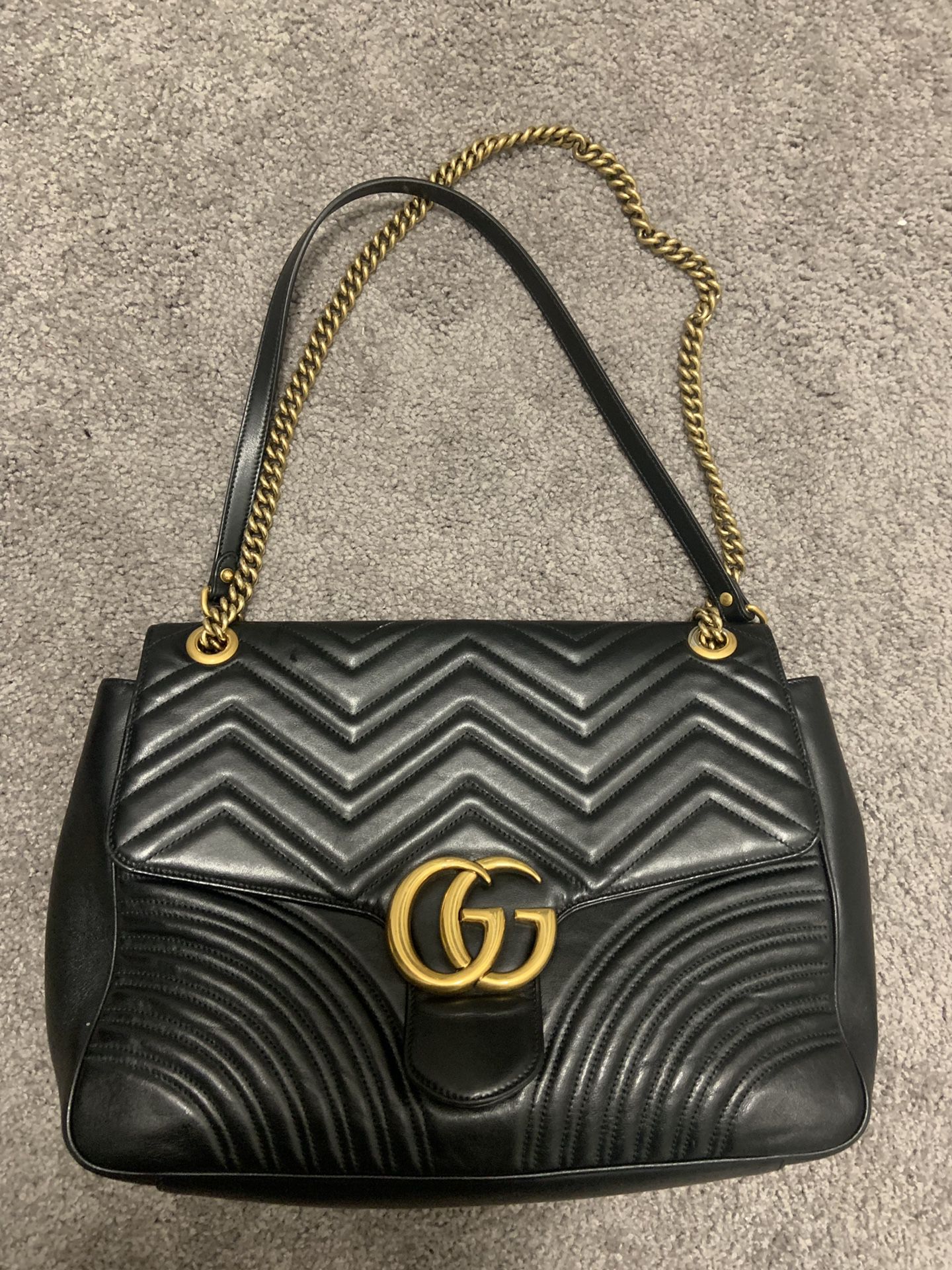 Women Large Black Gucci Bag