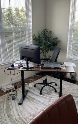 Koree Standing and adjustable desk table and office chair