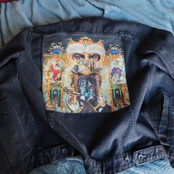 Michael Jackson Xs Black Denim Jacket 
