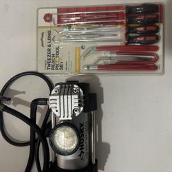 Husky 120V Tire Inflator + Bonus Pick Tool Set