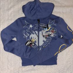 S BLUE ED HARDY TRACK SUIT SET