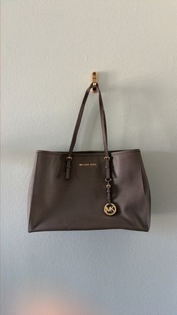 Michael Kors Brown Saffiano Leather Tote Bag