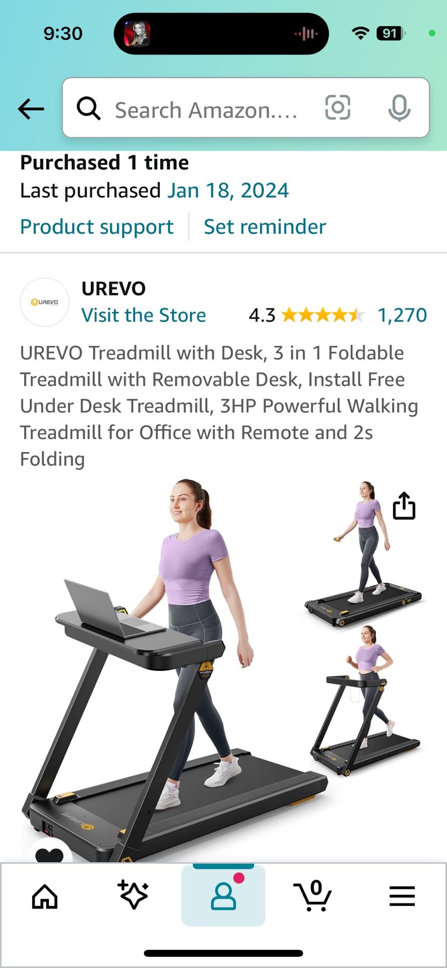 Compact Treadmill