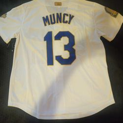 Dodgers Muncy Gold Jerseys 