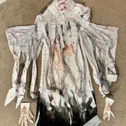 Boys Evil Spirit Halloween Costume Large 10-12 (we added dried blood)