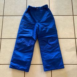 Youth Kids M Swiss tech Blue Snow Bibs