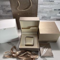 Bvlgari Watch Box New With Paperwork 