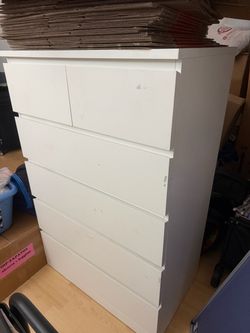 White 6-Drawer Dresser Chest IKEA