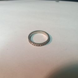 Sterling Silver 925 Diamond's All The Way Around Ring.