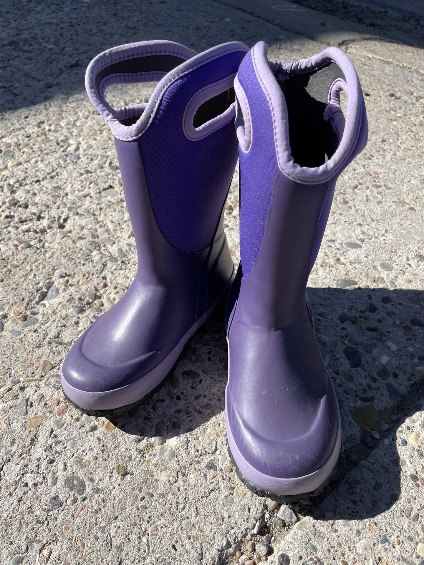 Kids Purple Size 13 Insulated Bogs Slushie Boots