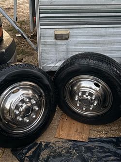 Tires on Chrome Wheels – complete set of 6