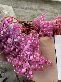 Pink string light