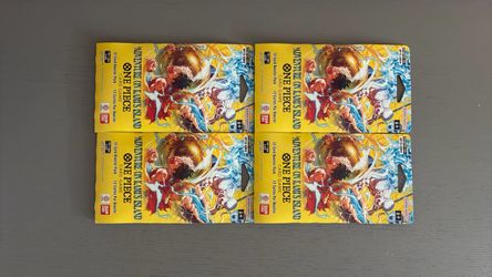 One Piece Card Game Booster Packs x4