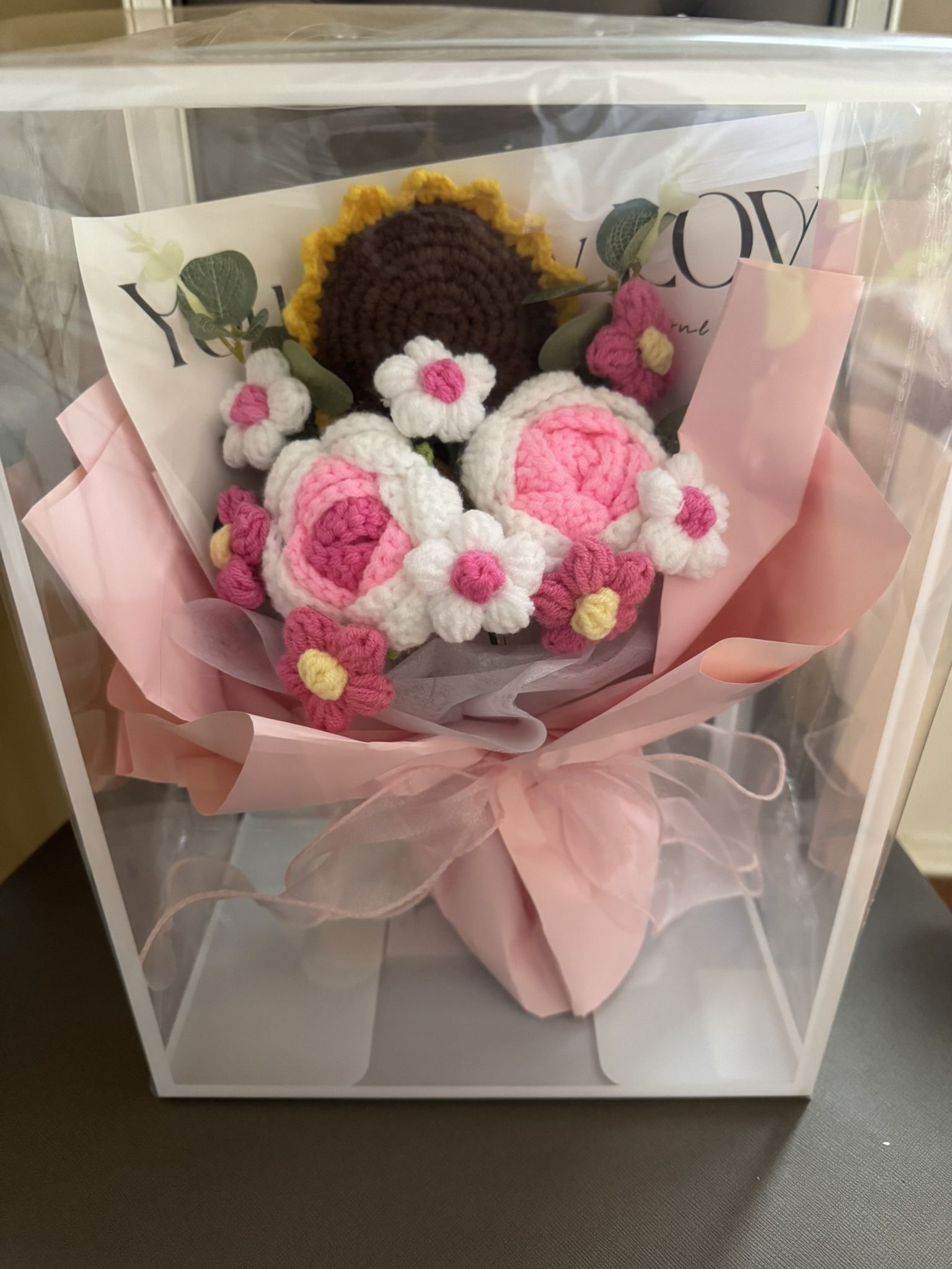 LED Crochet Tulip Bouquet 