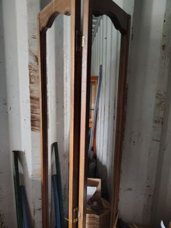 Tall Wood Framed Full Length Mirror