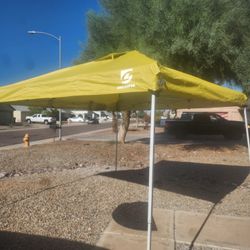 Yellow Heavy-duty Top 10X10 Pop-Up Canopy Straight-Leg 