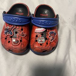 Spider Man toddler crocs