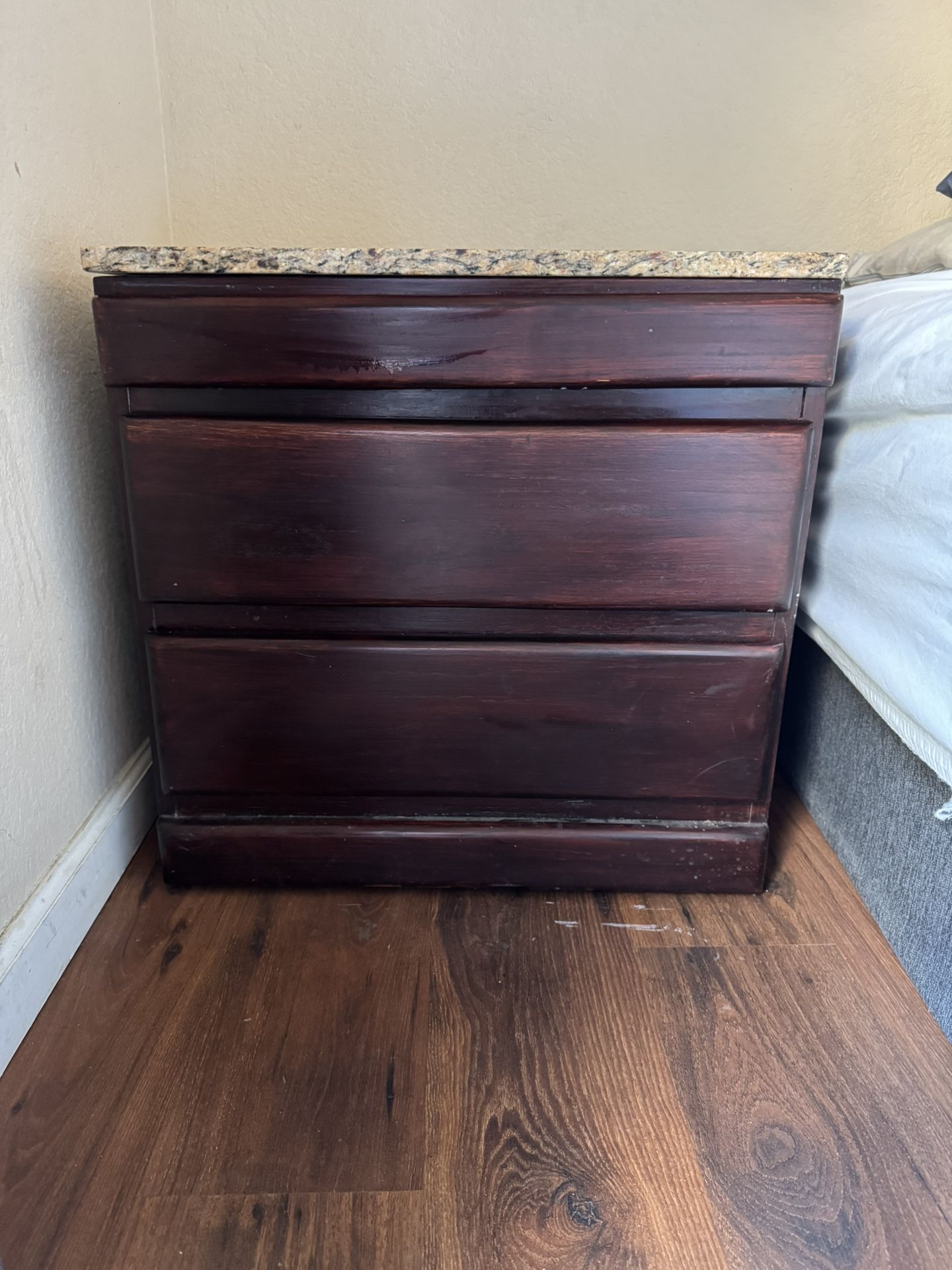 2 - 3 Drawer Wood Side Table