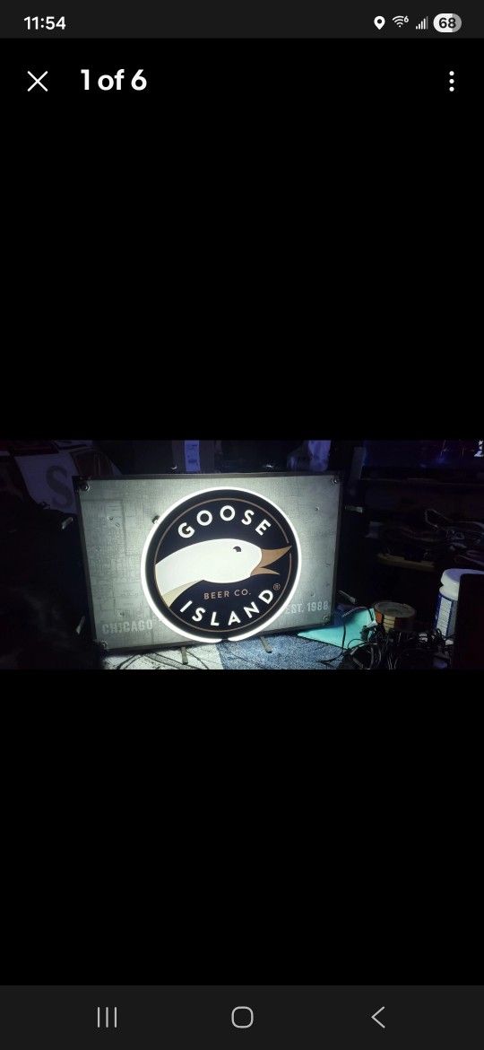 Rare Goose Island Beer 312 Brewery Authentic Neon Sign Chicago 26x28 bar light Chicago 1988