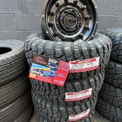 LT 265/70/17 MUD TERRAIN AND NEW RIMS 17” 5X127 And 6X139.7