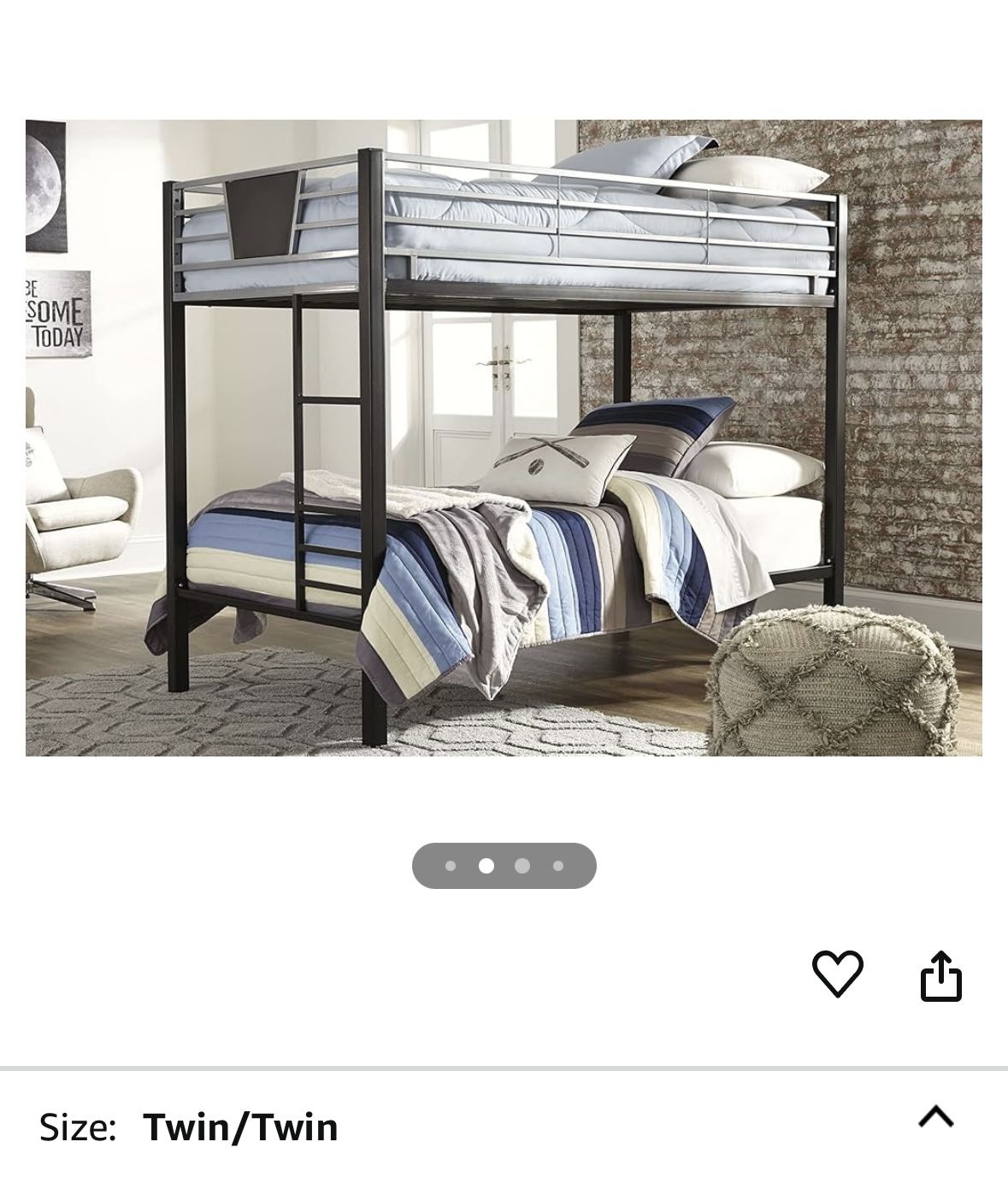 Black Twin Bunk Bed