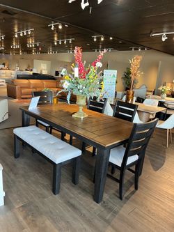Brown/Grey 6pc Dining Room Set