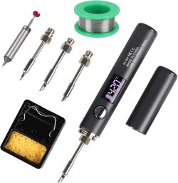 Cordless solder iron kit
