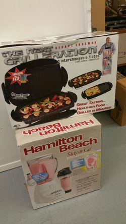 Foreman Grill and Hamilton Beach blender
