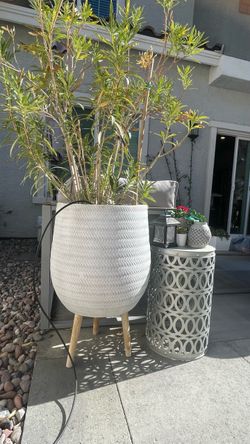 2 big decorative pots for patio or indoor