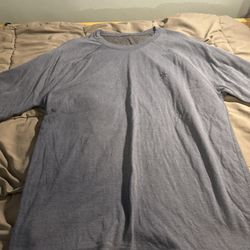 Penguin Men’s Long Sleeve T-Shirt Sweater Sweatshirt / Blue - Inside Out / Large 