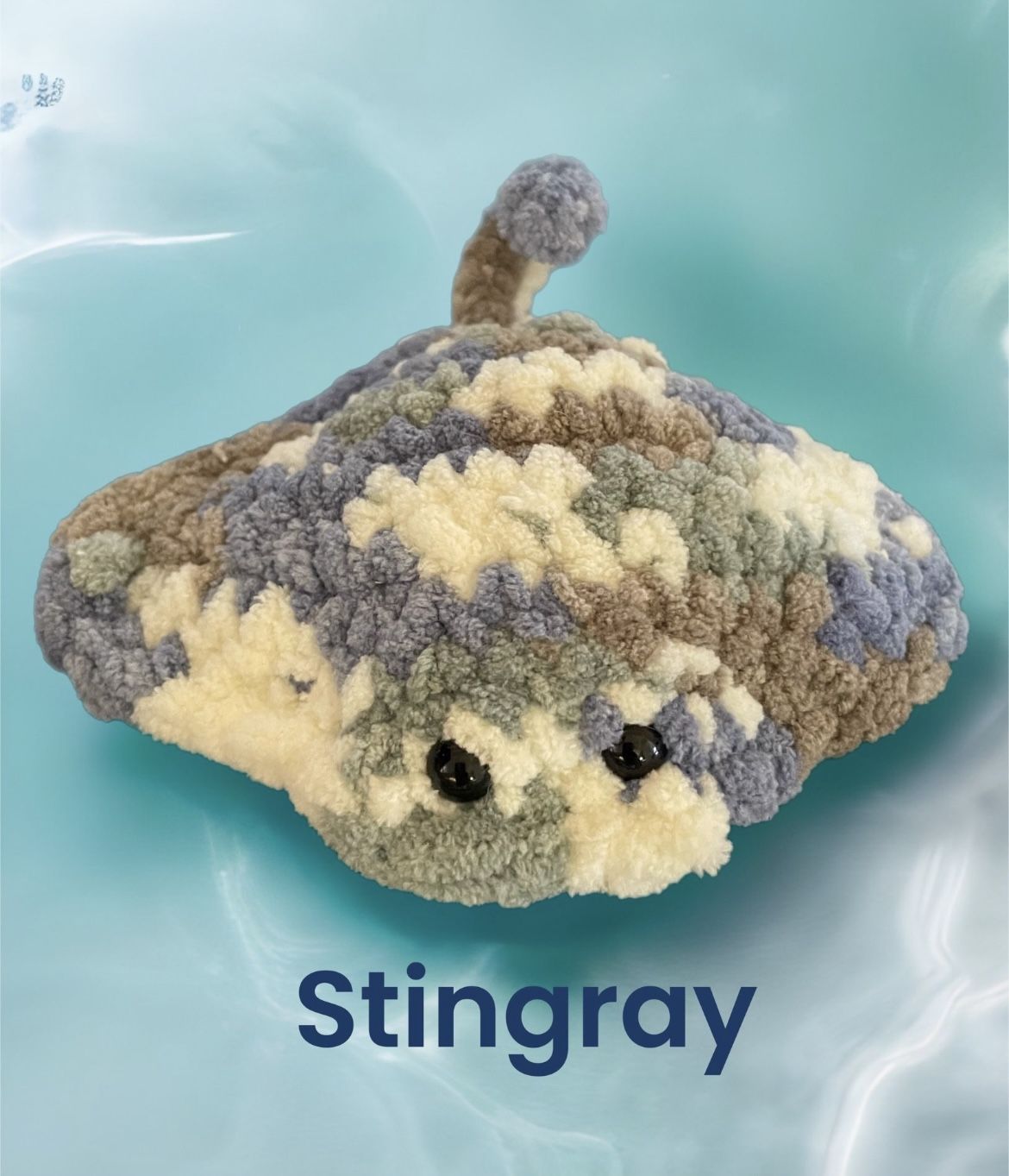 Handmade Crocheted Stuff Animal- Stingray