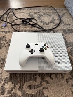 Xbox One S Console and Controller, with power and hdmi cables!