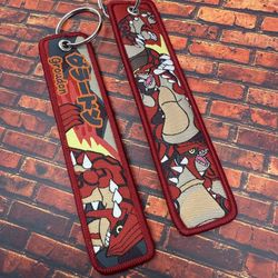1 Piece Double Sided 5 Inch Pokemon Groudon Keychain