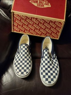 Vans checkered blk/wht size 10.
