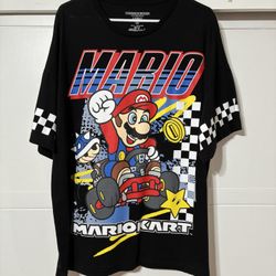 Nintendo Mario Kart Mario Checkered Racing T-Shirt - BoxLunch Exclusive Size XXL