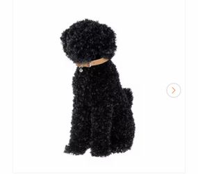 Turf Topiary Black Sitting Dog 20 in.