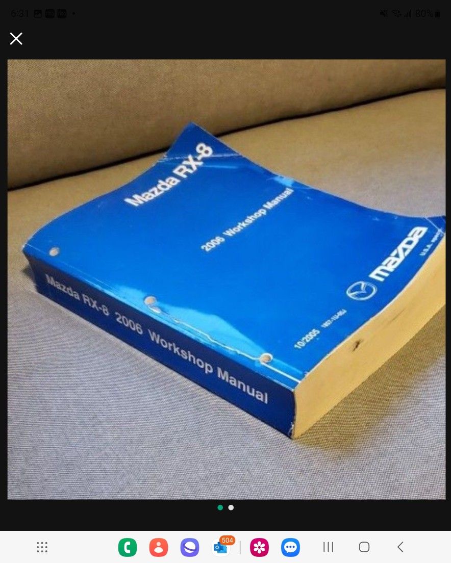 Factory Oem Mazda Service Manual For 2006 Mazda Rx8