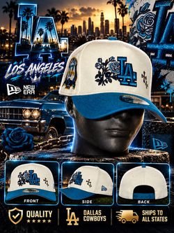 🔥 Stand Out in Style: White & Blue Cap 💙🤍 | Premium Quality, Unique Look!