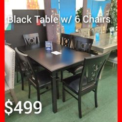 💥 Dining Table With 6 Chairs