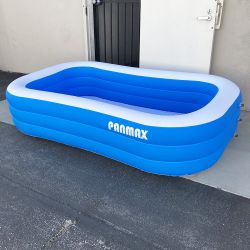 New in Box $25 Kids 95x56x22 inches Inflatable Swimming Pool for Summer Water Party Outdoor Garden Backyard 