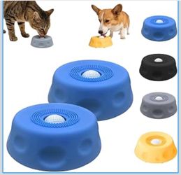Dog Lick Bowl with Ball,Lick Ball Bowl for Dogs,Dog Licking Bowl with Rolling Ball,Slow Feeder Ball Bowl to Slow Pet Eating,Rolling Ball Dog Bowl Give