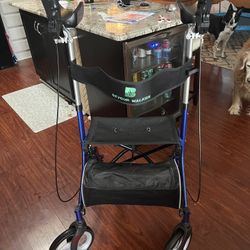 Upright Stand Up Folding Rollator Walker