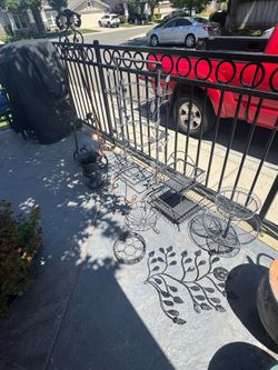 All metal yard decor for $60