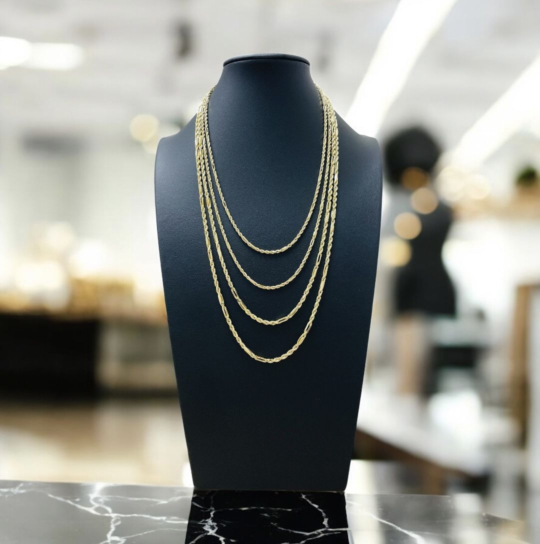 24” 10K Yellow Gold Milano Chain