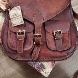 Shakun Leather Handbag (New)