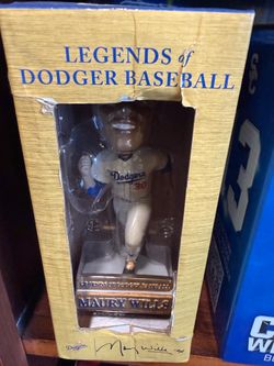 Maury Wills Bobblehead Dodgers Bobble Head Dodger SGA