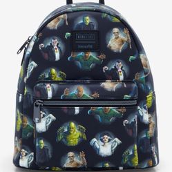 Loungefly Universal Monsters Characters Allover Print Backpack